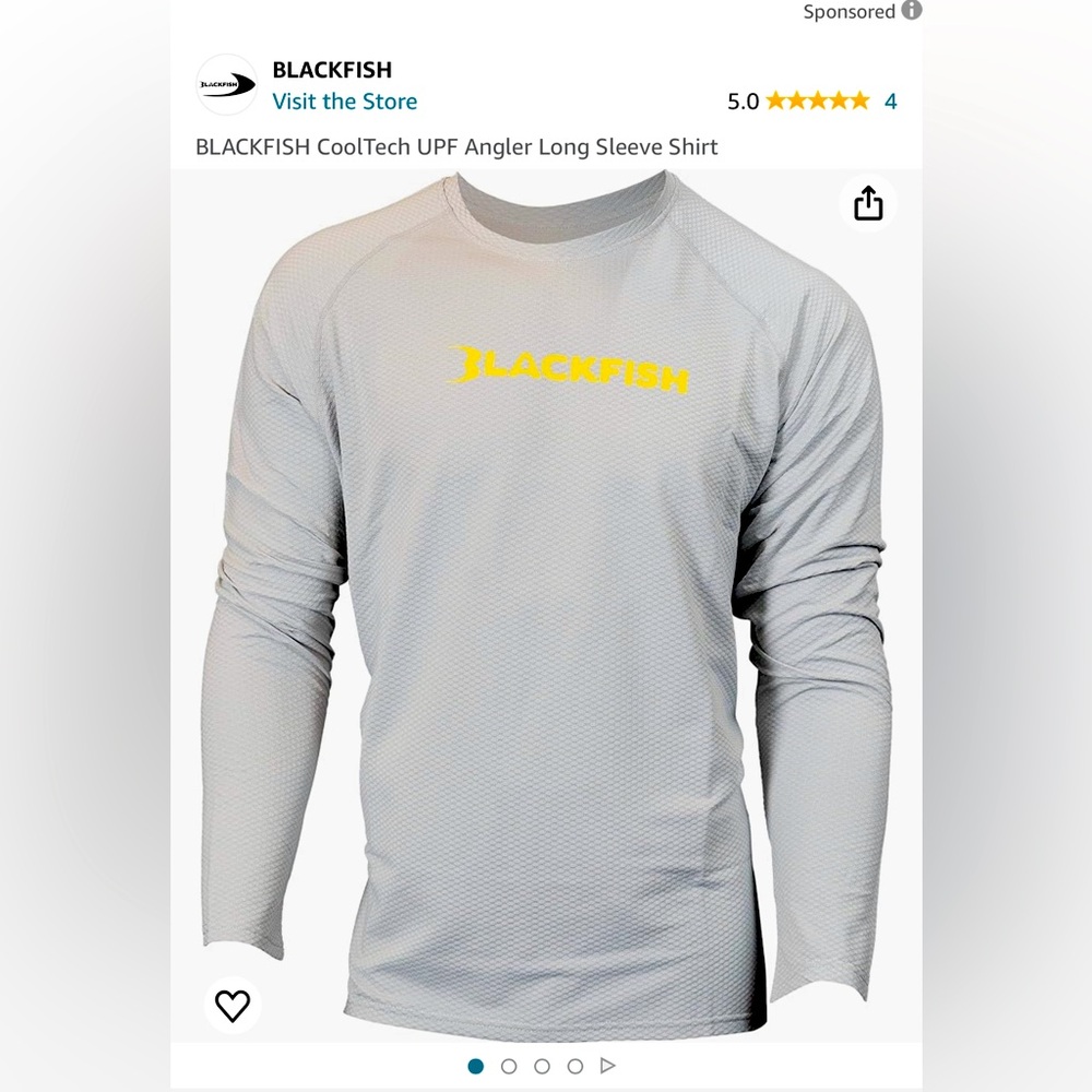 Blackfish CoolTech UPF long sleeve shirt.  New without tags, size XL.